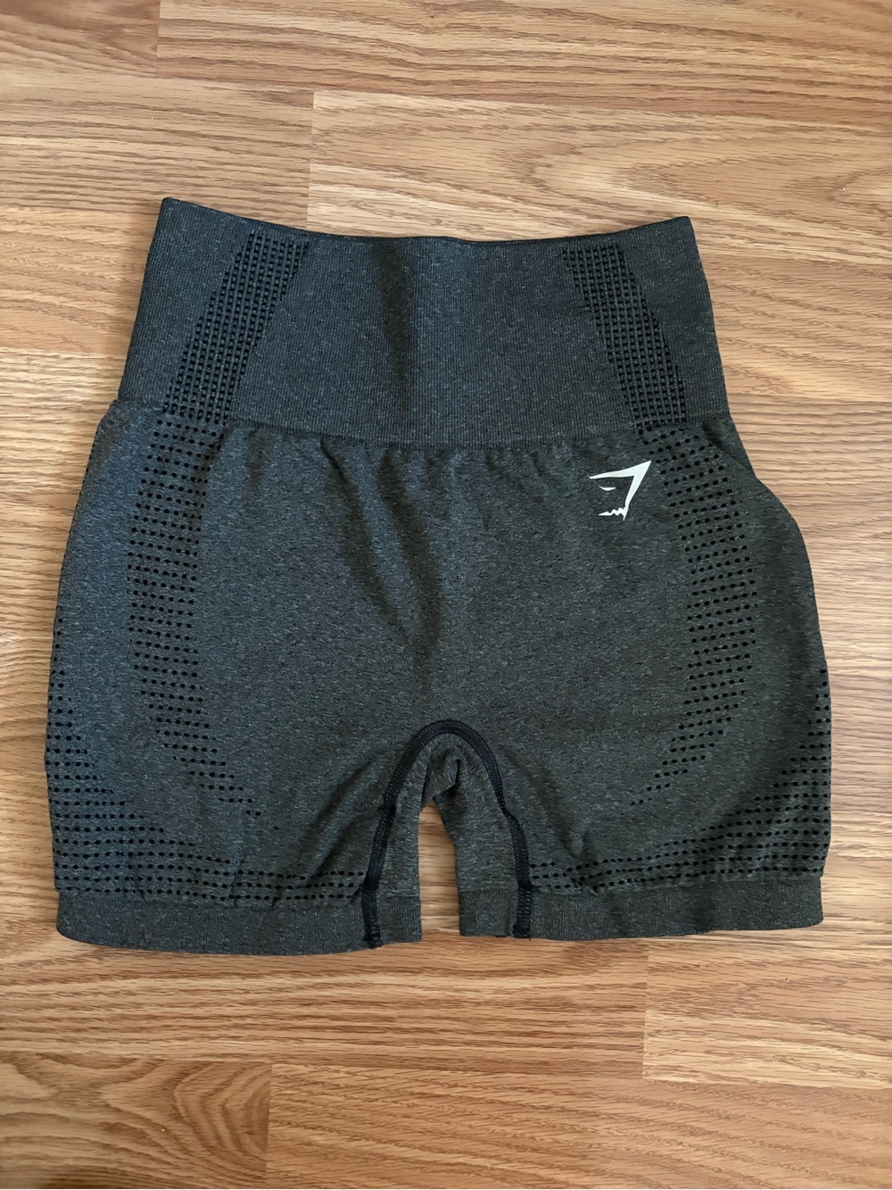 Gymshark High-Waist Seamless Women’s Shorts - Charcoal Gray